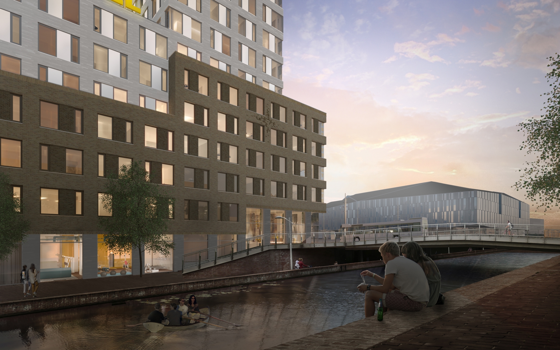 Artist Impression The Student Hotel in Delft