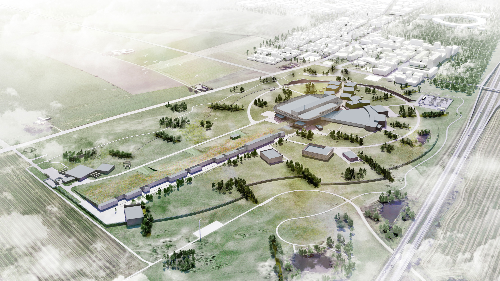 Artist impression ESS Lund